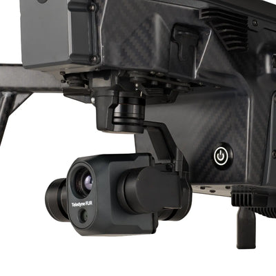 Teledyne FLIR VUE TV128 thermal imaging payload mounted beneath a Teledyne FLIR SIRAS drone