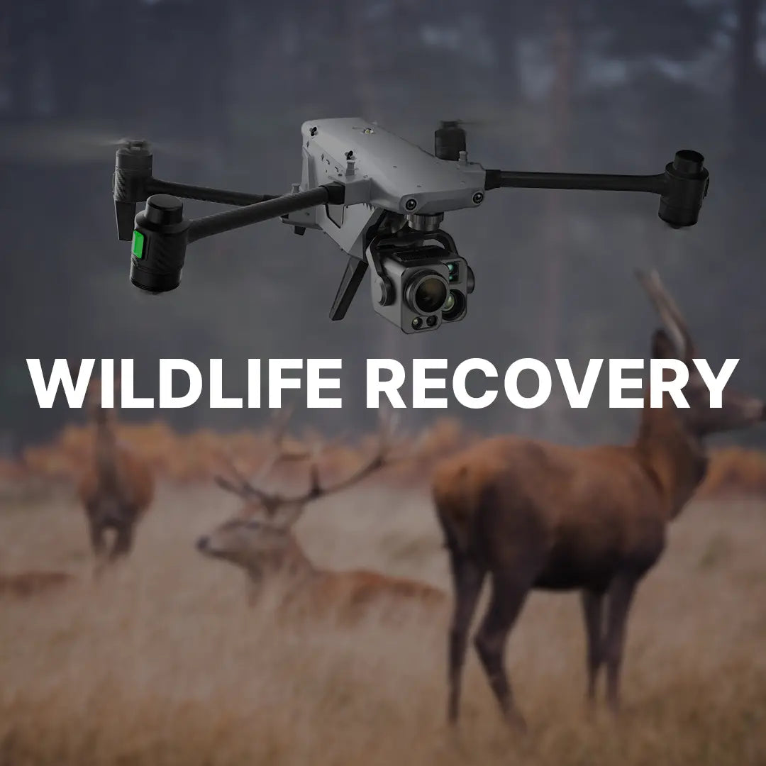 Locate and recover wildlife efficiently using thermal drone technology.