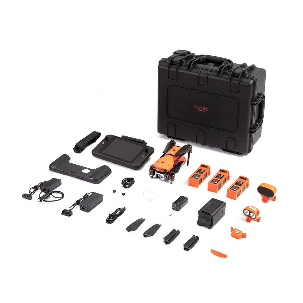Autel EVO II Dual 640T Enterprise Bundle with drone, hard case, controller, batteries, and accessories