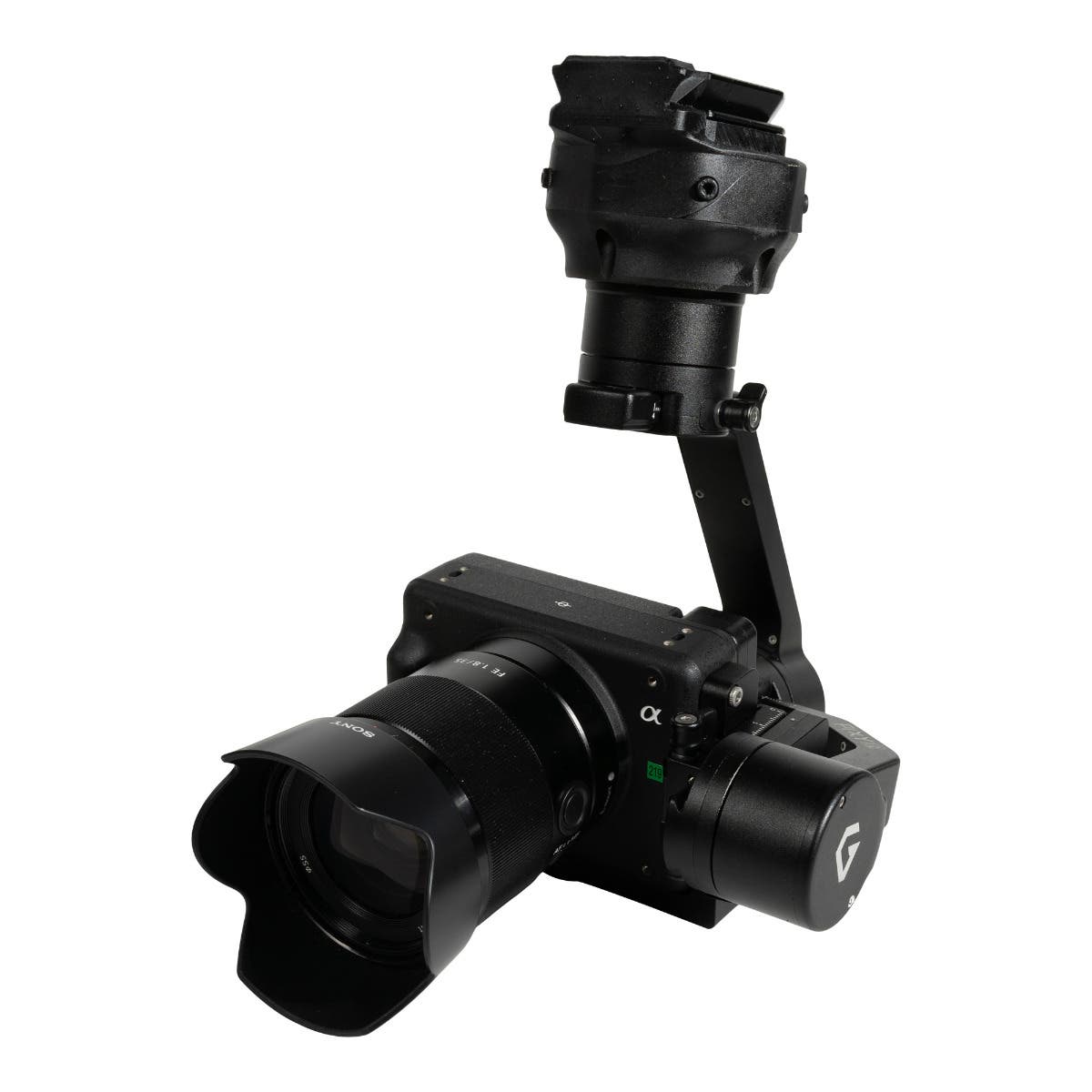 Sony ILX-LR1 camera mounted on the drone.