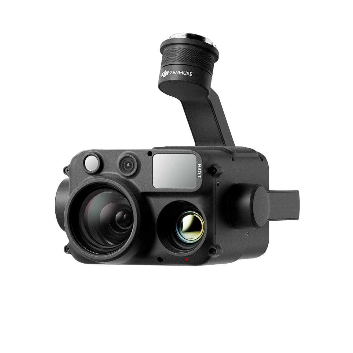 DJI Zenmuse H30T camera, front view showing thermal and zoom lenses